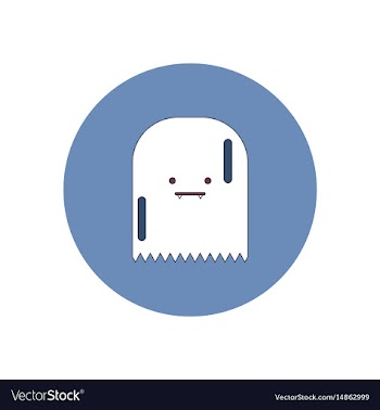 In flat design halloween icon vector image