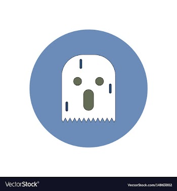 In flat design halloween icon vector image