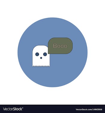In flat design halloween icon vector image