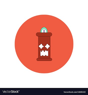 In flat design halloween icon vector image