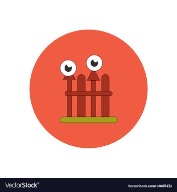 In flat design halloween icon vector image