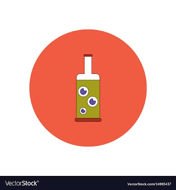 In flat design halloween icon vector image