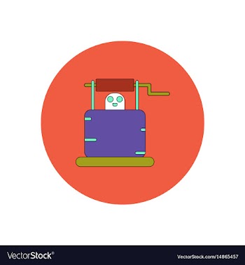 In flat design halloween icon vector image