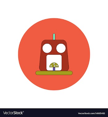 In flat design halloween icon vector image