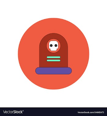 In flat design halloween icon vector image