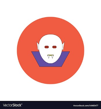 In flat design halloween icon vector image