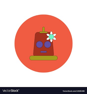 In flat design halloween icon vector image