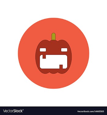 In flat design halloween icon vector image