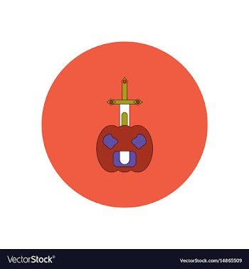 In flat design halloween icon vector image