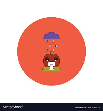In flat design halloween icon vector image