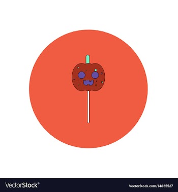 In flat design halloween icon vector image