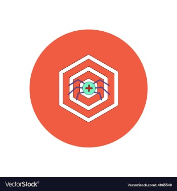 In flat design halloween icon vector image