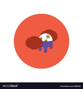 In flat design halloween icon vector image