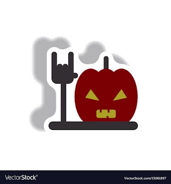 In flat design halloween icon vector image