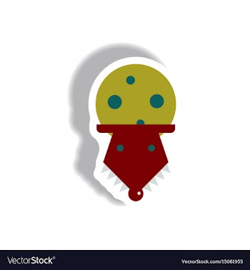 In flat design halloween icon vector image