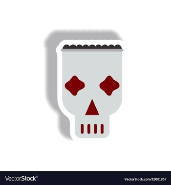 In flat design halloween icon vector image
