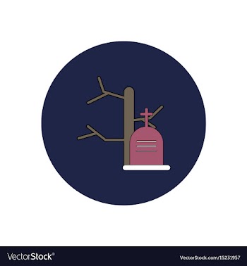 In flat design halloween icon vector image