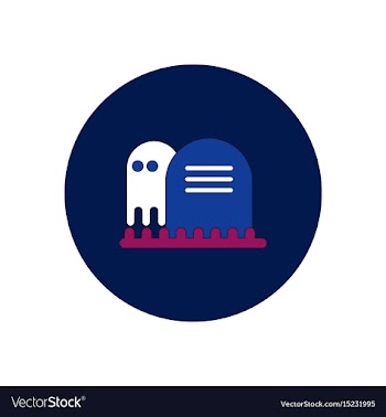 In flat design halloween icon vector image