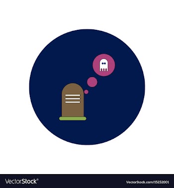 In flat design halloween icon vector image