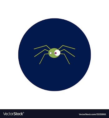 In flat design halloween icon vector image