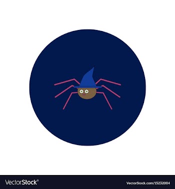 In flat design halloween icon vector image