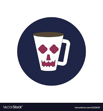In flat design halloween icon vector image