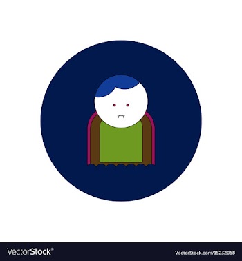 In flat design halloween icon vector image