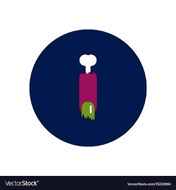 In flat design halloween icon vector image