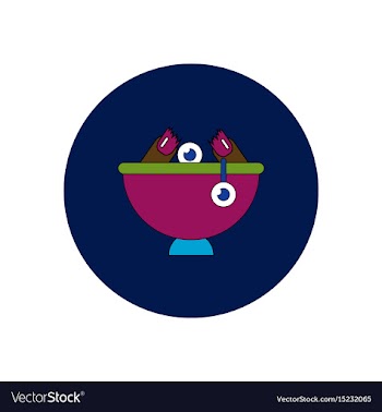 In flat design halloween icon vector image