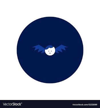 In flat design halloween icon vector image