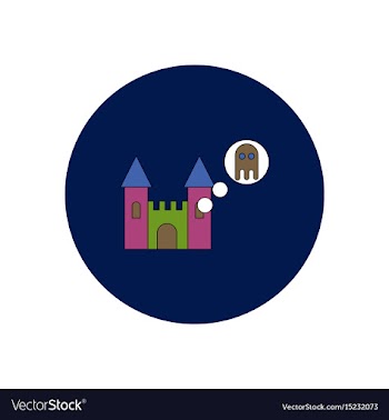 In flat design halloween icon vector image