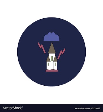 In flat design halloween icon vector image