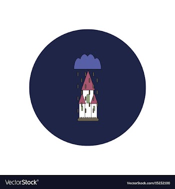 In flat design halloween icon vector image