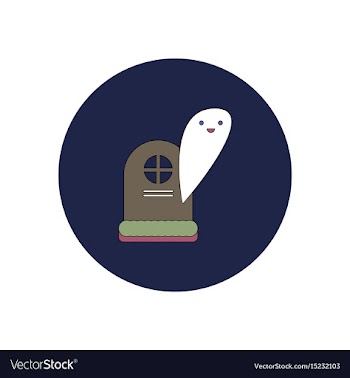 In flat design halloween icon vector image