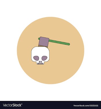 In flat design halloween icon vector image