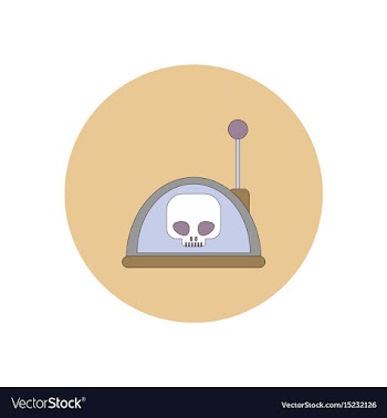 In flat design halloween icon vector image