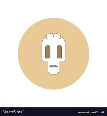 In flat design halloween icon vector image