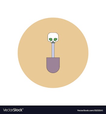 In flat design halloween icon vector image