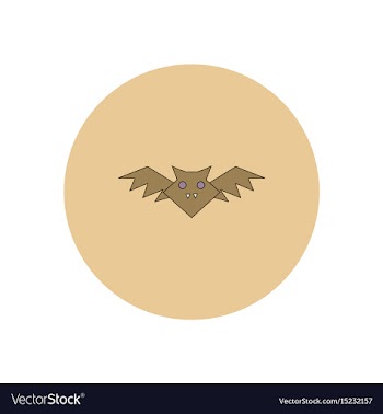 In flat design halloween icon vector image