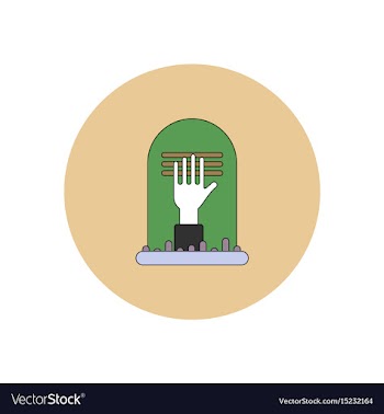 In flat design halloween icon vector image