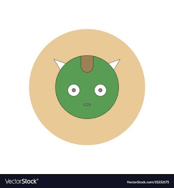 In flat design halloween icon vector image