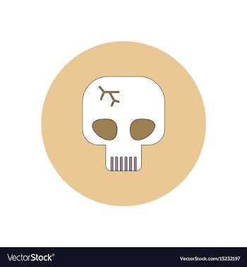 In flat design halloween icon vector image