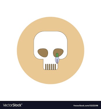 In flat design halloween icon vector image