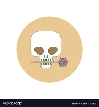 In flat design halloween icon vector image