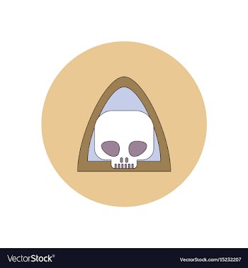 In flat design halloween icon vector image
