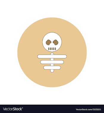 In flat design halloween icon vector image