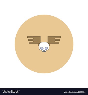 In flat design halloween icon vector image