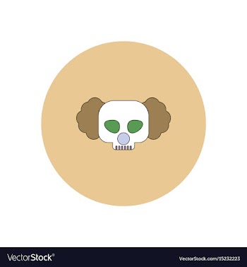 In flat design halloween icon vector image