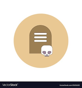 In flat design halloween icon vector image