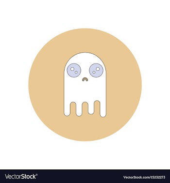In flat design halloween icon vector image